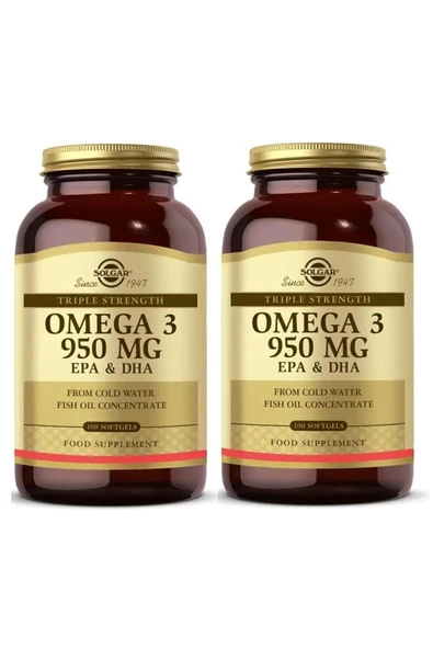 Solgar Omega-3 950 Mg 100 Kapsül 2 Adet ürün görseli 1