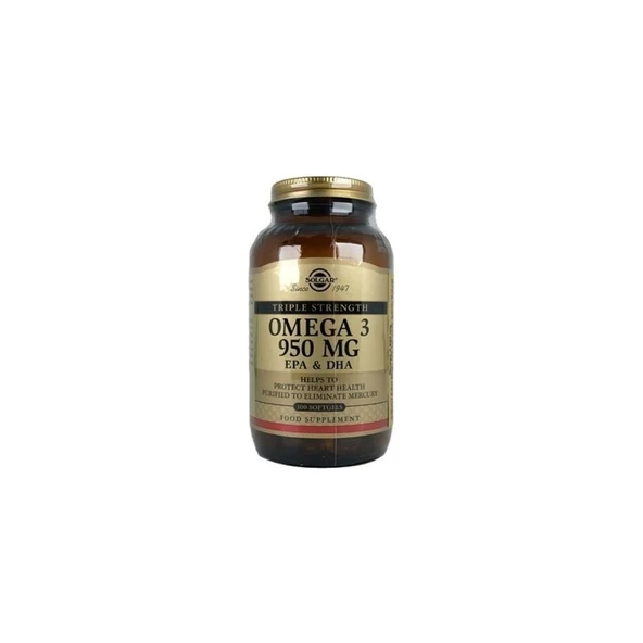 Solgar Omega-3 950 Mg Takviye Edici Gıda 100 Softjel Kapsül ürün görseli 1