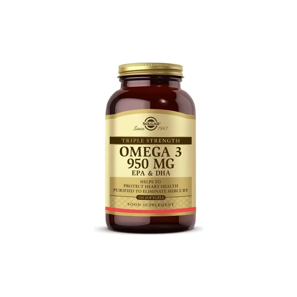Solgar Omega 3 950 mg 100 Kapsül ürün görseli 1