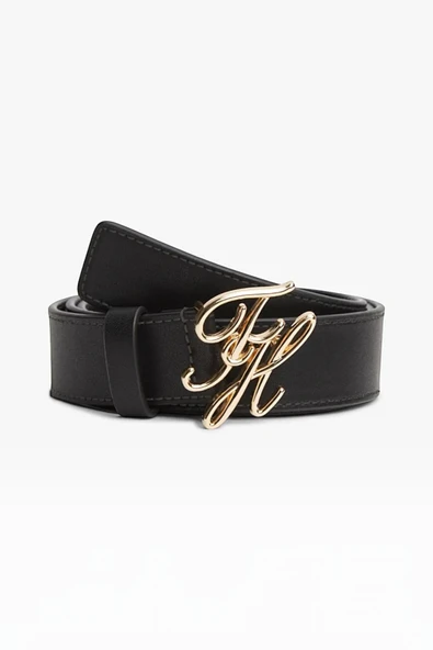Tommy Hilfiger   TH SCRIPT 3.0 Kadın Siyah Kemer - AW0AW18568 ürün görseli 1