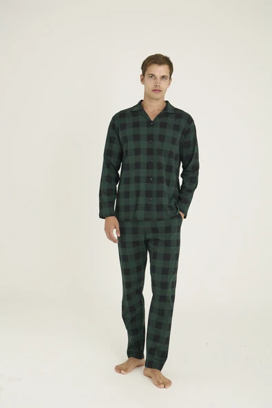 Kocabey 9209 Erkek Apaj Yaka Pijama Takım ürün görseli 1