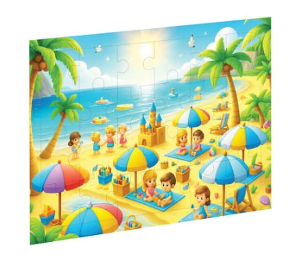 Minyatür Plaj Ahşap Puzzle ürün görseli 1