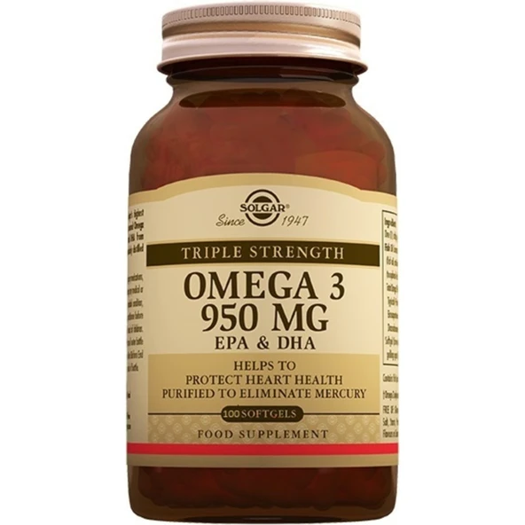 Solgar Omega 3 950 Mg 100 Sofjel ürün görseli 1