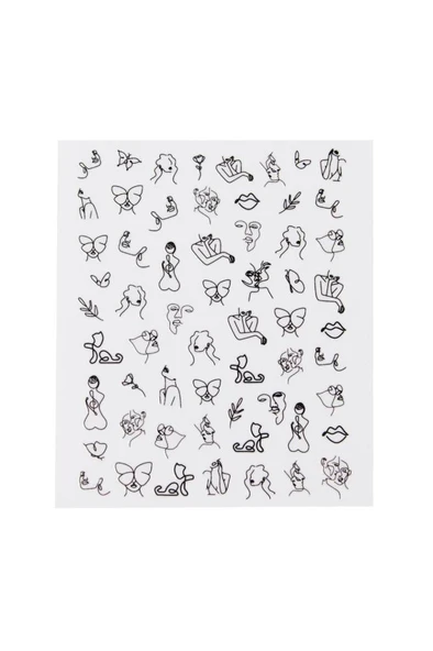 nascita Art Line Tırnak Stickerı - 02 ürün görseli 1