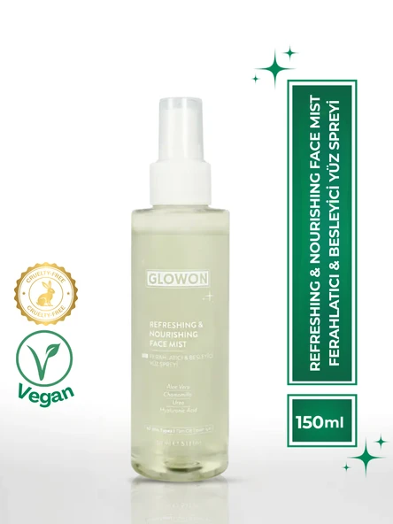 Hyaluronik Asitli Vegan İçerikli Nemlendirici ve Ferahlatıcı Yüz Spreyi 150ml ürün görseli 1