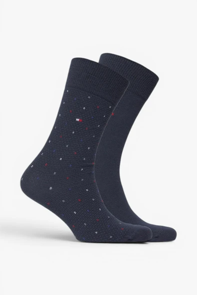 Tommy Hilfiger   TH MEN SOCK 2P STRUCTURE DOT Erkek Beyaz Çorap - S701236311 ürün görseli 1