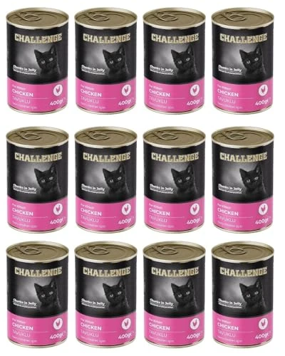 Challenge Kitten Tavuklu Yavru Kedi Konservesi 12 x 400 gr ürün görseli 1