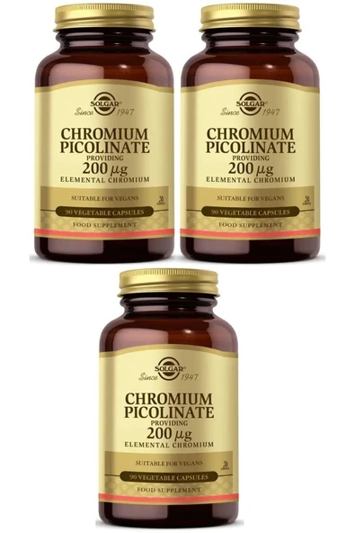 Solgar Chromium Picolinate 200 Mcg X3 Adet ürün görseli 1