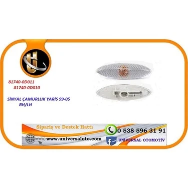 Toyota Yaris 1999-2005 Çamurluk Sinyali Duylu Sol (Oem No: 81740-0D011) ürün görseli 1
