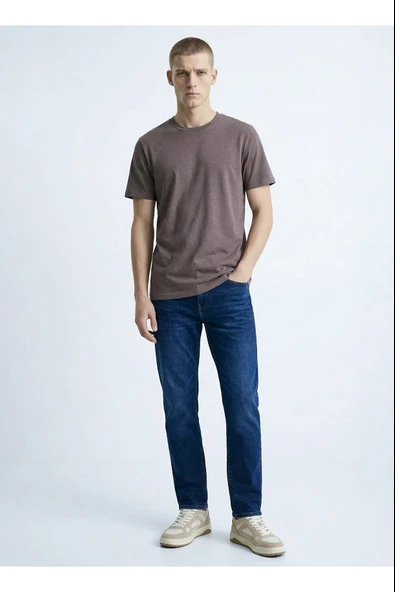 Only & Sons   ONSMAX LIFE SS STITCH TEE NOOS Erkek Gri T-Shirt - 22025208 ürün görseli 1
