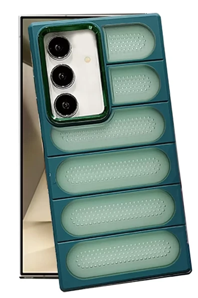 Newface Samsung Galaxy S24 Kılıf Airmax Silikon Kapak - Koyu Yeşil ürün görseli 1