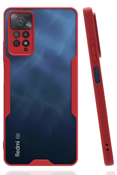 Newface Xiaomi Redmi Note 11 Pro Kılıf Platin Silikon - Kırmızı ürün görseli 1