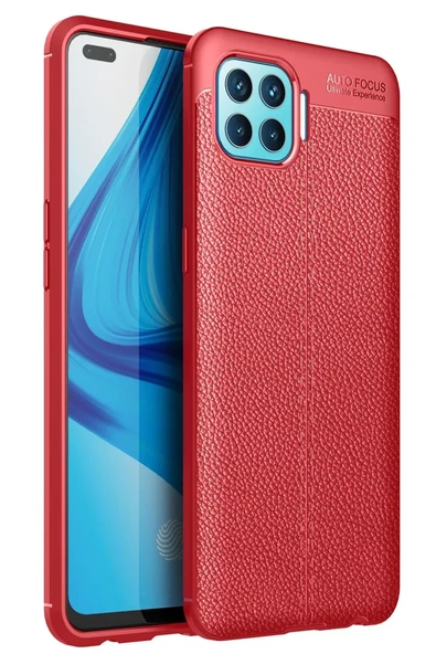 Newface Oppo Reno 4 Lite Kılıf Auto Focus Kapak - Kırmızı ürün görseli 1