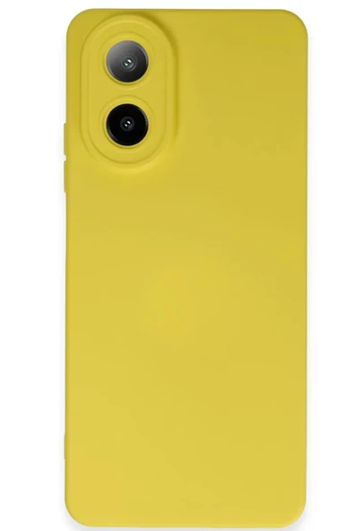 Newface Oppo A38 Kılıf Nano içi Kadife Silikon - Sarı ürün görseli 1