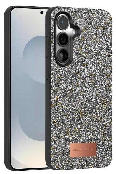 Onegif Samsung Galaxy S25 Plus Bright Simli Kapak - Gold ürün görseli 1
