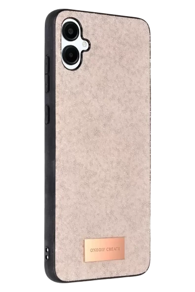 Onegif Samsung Galaxy A06 Bright Simli Kapak - Pembe ürün görseli 1
