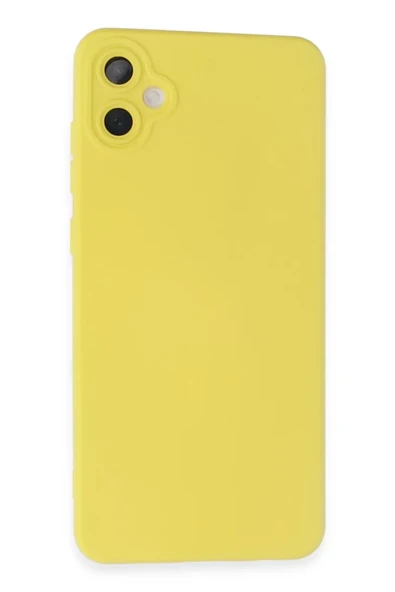Newface Samsung Galaxy A05 Kılıf Nano içi Kadife Silikon - Sarı ürün görseli 1