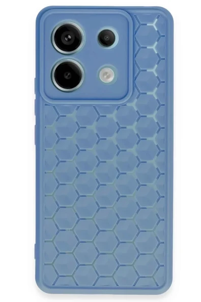 Newface Xiaomi Redmi Note 13 Pro 5G Kılıf Petek Silikon Kapak - Mavi ürün görseli 1