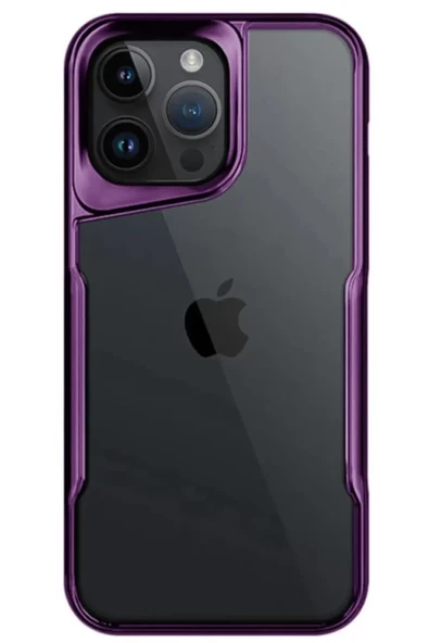 Newface Apple iPhone 15 Pro Max Kılıf Boyi Silikon Kapak - Derin Mor ürün görseli 1