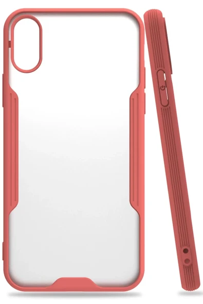 Newface Apple iPhone X Kılıf Platin Silikon - Pembe ürün görseli 1
