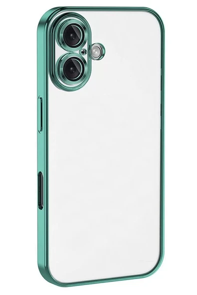 Newface Apple iPhone 16 Kılıf Razer Lensli Silikon - Turkuaz ürün görseli 1