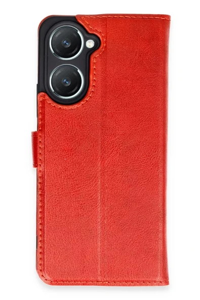 Newface Vivo Y18 Kılıf Trend S Plus Kapaklı Kılıf - Kırmızı ürün görseli 1