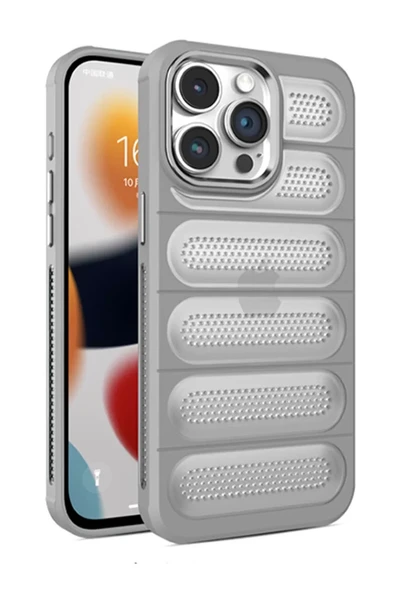 Newface Apple iPhone 15 Pro Kılıf Airmax Silikon Kapak - Titan Gri ürün görseli 1