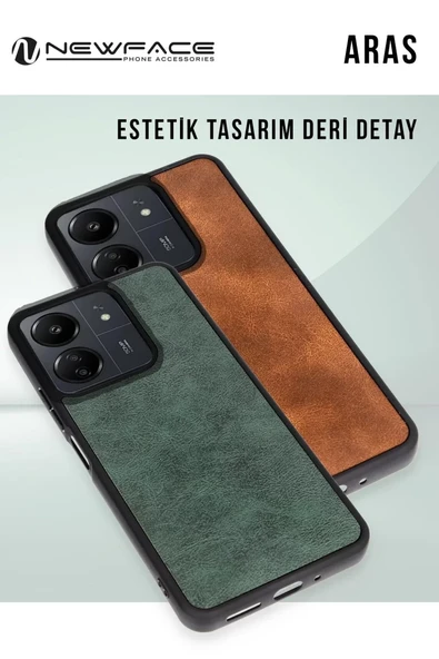 Newface Apple iPhone 15 Kılıf Aras Deri Kapak - Taba - Resim 3