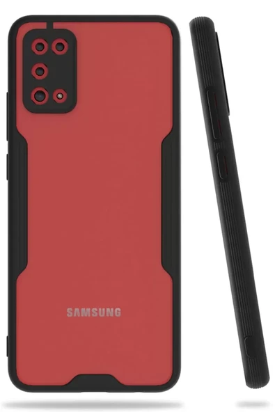 Newface Samsung Galaxy A02S Kılıf Platin Silikon - Siyah ürün görseli 1