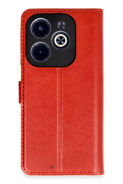 Newface İnfinix Hot 40 Kılıf Trend S Plus Kapaklı Kılıf - Kırmızı ürün görseli 1