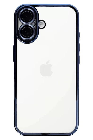 Newface Apple iPhone 16 Kılıf Razer Lensli Silikon - Açık Mavi ürün görseli 1
