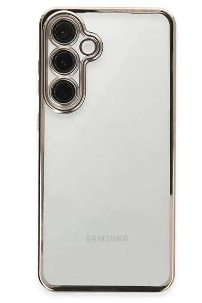 Newface Samsung Galaxy S24 FE Kılıf Razer Lensli Silikon - Titanyum Gri ürün görseli 1