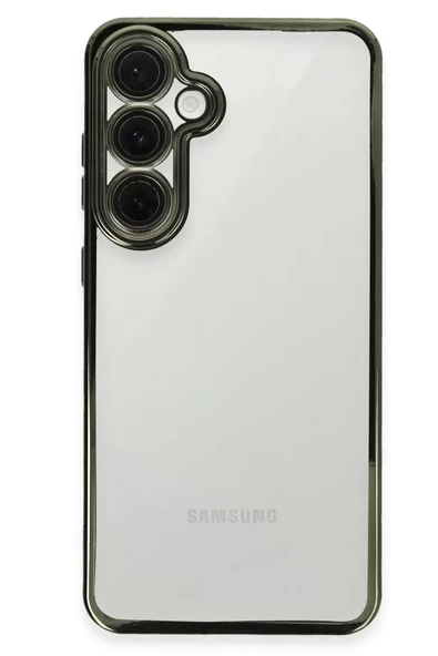 Newface Samsung Galaxy S24 FE Kılıf Razer Lensli Silikon - Yeşil ürün görseli 1