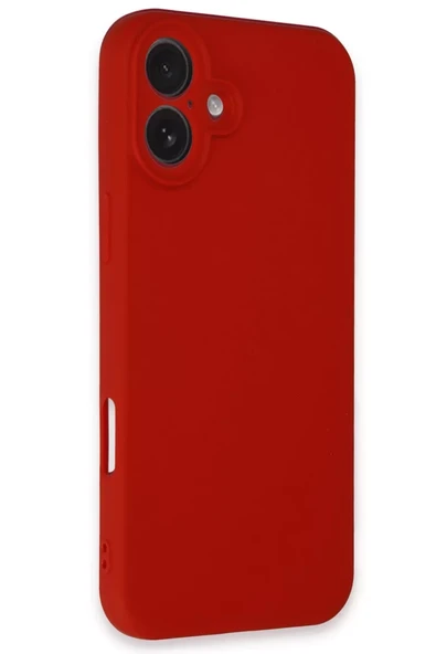 Newface Apple iPhone 16 Plus Kılıf First Silikon - Kırmızı - Resim 2