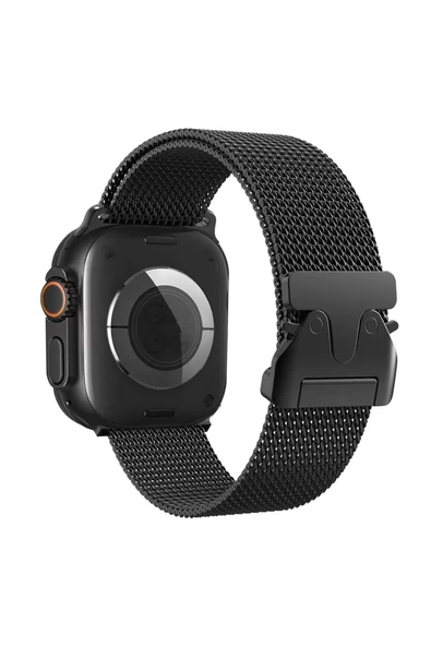 Newface Apple Watch 42mm Milano Metal Kordon - Siyah ürün görseli 1