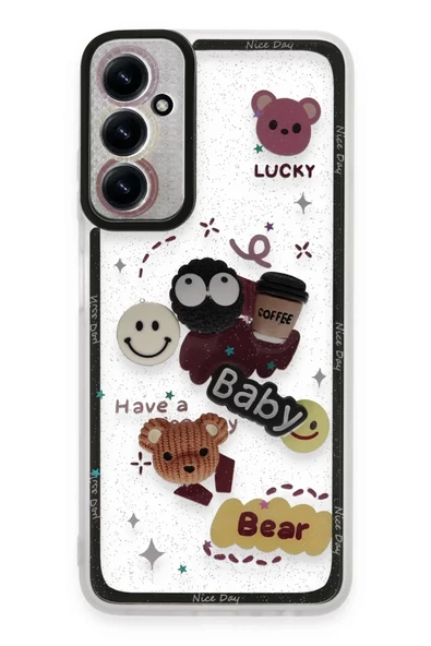 Newface Samsung Galaxy A05S Kılıf Sweet Desenli Silikon Kapak - Sarı ürün görseli 1