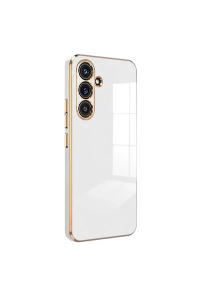 Newface Samsung Galaxy S24 FE Kılıf Volet Silikon - Beyaz ürün görseli 1