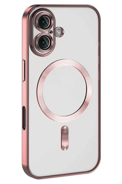 Newface Apple iPhone 16 Plus Kılıf Kross Magneticsafe Kapak - Pembe ürün görseli 1