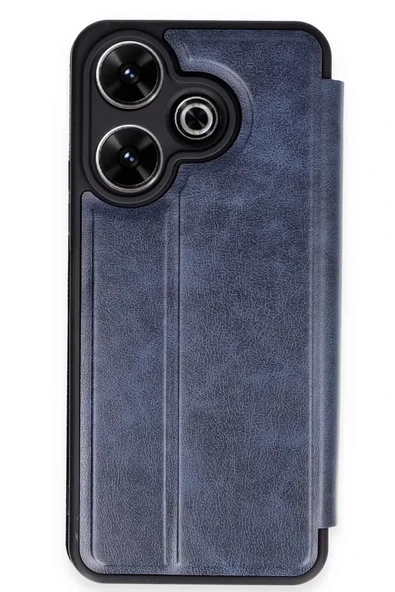 Newface Xiaomi Redmi 13 4G Kılıf Flip Cover - Lacivert ürün görseli 1