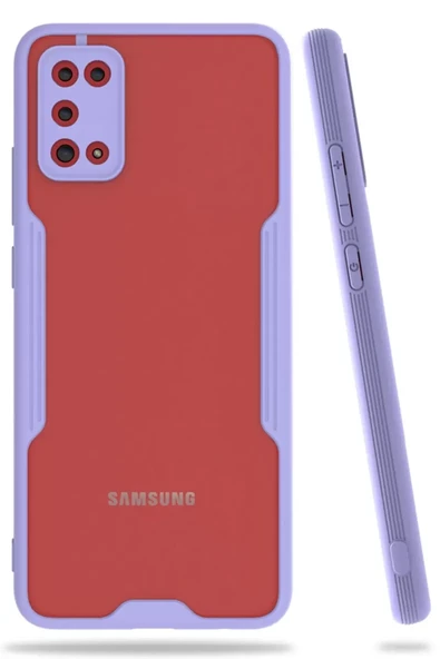 Newface Samsung Galaxy A02S Kılıf Platin Silikon - Lila ürün görseli 1