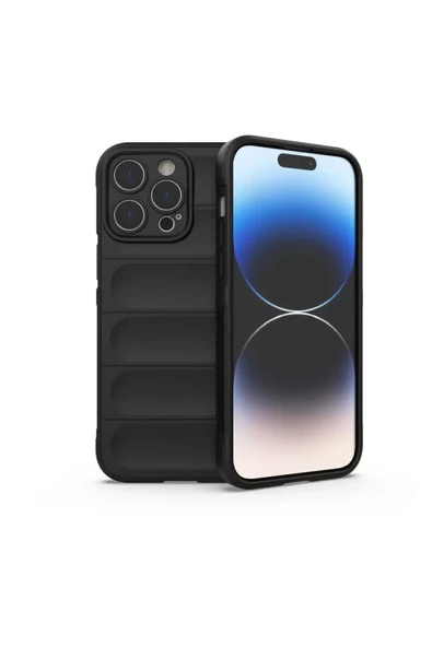 Newface Apple iPhone 16 Pro Max Kılıf Optimum Silikon - Siyah ürün görseli 1