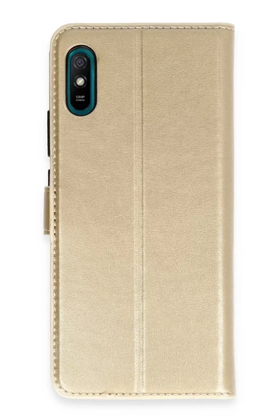 Newface Xiaomi Redmi 9A Kılıf Trend S Plus Kapaklı Kılıf - Gold ürün görseli 1