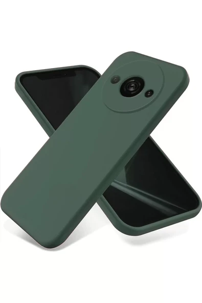 Newface Xiaomi Redmi A3 4G Kılıf First Silikon - Koyu Yeşil ürün görseli 1