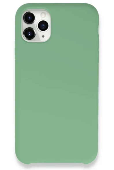 Newface Apple iPhone 11 Pro Max Kılıf Lansman Legant Silikon - Yeşil ürün görseli 1