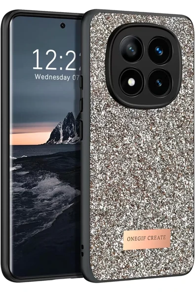 Onegif Xiaomi Redmi Note 14 Pro 4G Bright Simli Kapak - Gold ürün görseli 1