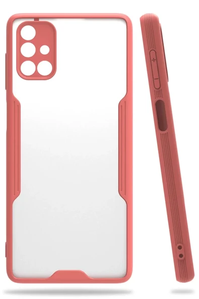 Newface Samsung Galaxy M51 Kılıf Platin Silikon - Pembe ürün görseli 1