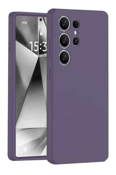 Newface Samsung Galaxy S25 Ultra Kılıf Nano içi Kadife Silikon - Mor ürün görseli 1
