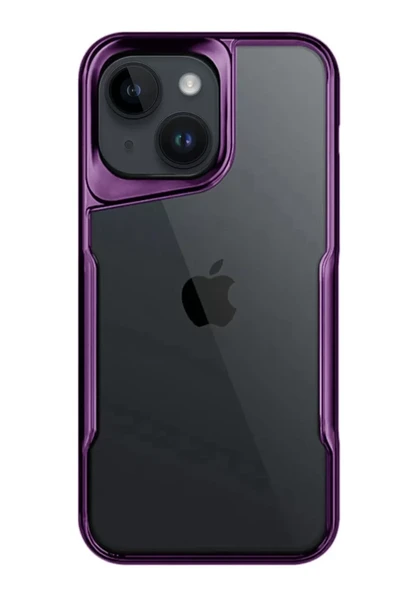 Newface Apple iPhone 15 Kılıf Boyi Silikon Kapak - Derin Mor ürün görseli 1