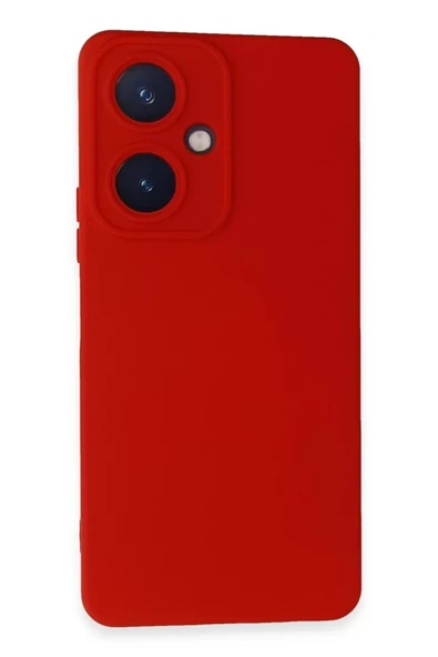 Newface Vivo Y27 Kılıf Nano içi Kadife Silikon - Kırmızı ürün görseli 1