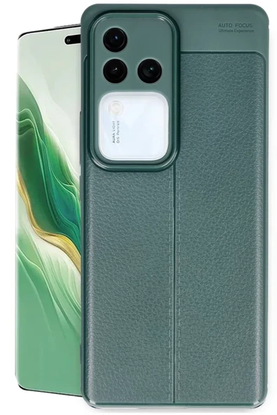 Newface Vivo V30 5G Kılıf Auto Focus Kapak - Koyu Yeşil ürün görseli 1